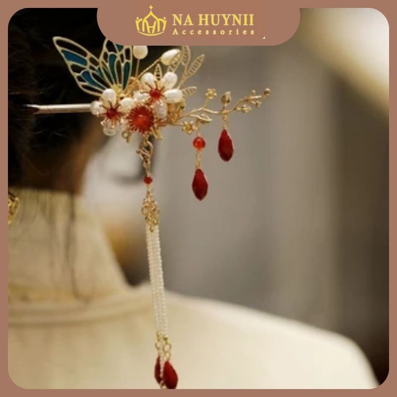Trâm cài tóc là phụ kiện mang vẻ đẹp cổ điển, truyền thống