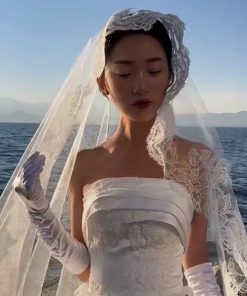 Voan Dài Viền Ren
