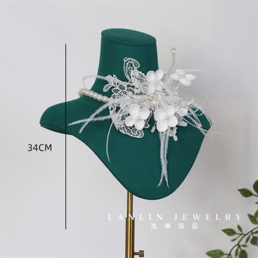 Vòng Cổ Đính Hoa Dành Cho Cô Dâu, Choker Hoa, Phụ Kiện Cưới