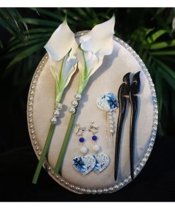Set Trâm Hoa CallaLily Kèm Bông Tai