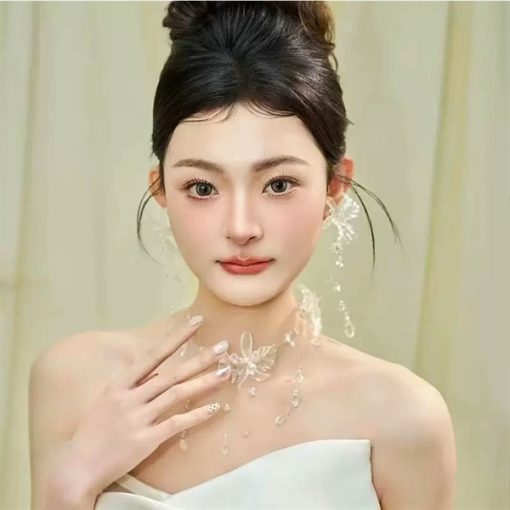Set Choker Kèm Bông Tai Pha Lê - Hình ảnh 4