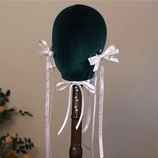 Set Choker NơTrắng Kèm Bông Tai