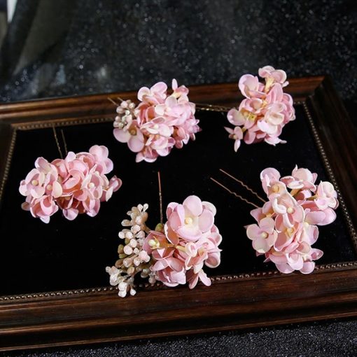 Set 5 Món Trâm Hoa Lụa
