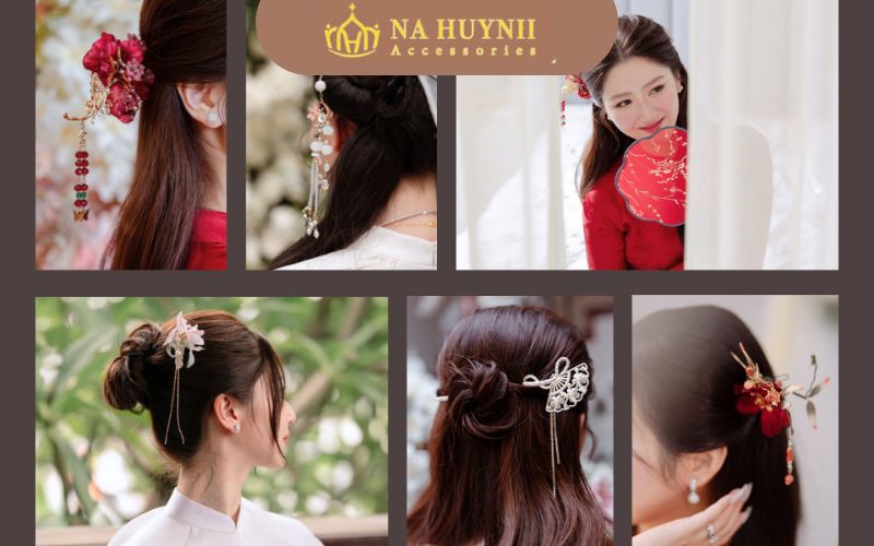 Phụ kiện tóc cô dâu Đà Nẵng đẹp tại Na Huỳnh Accessories