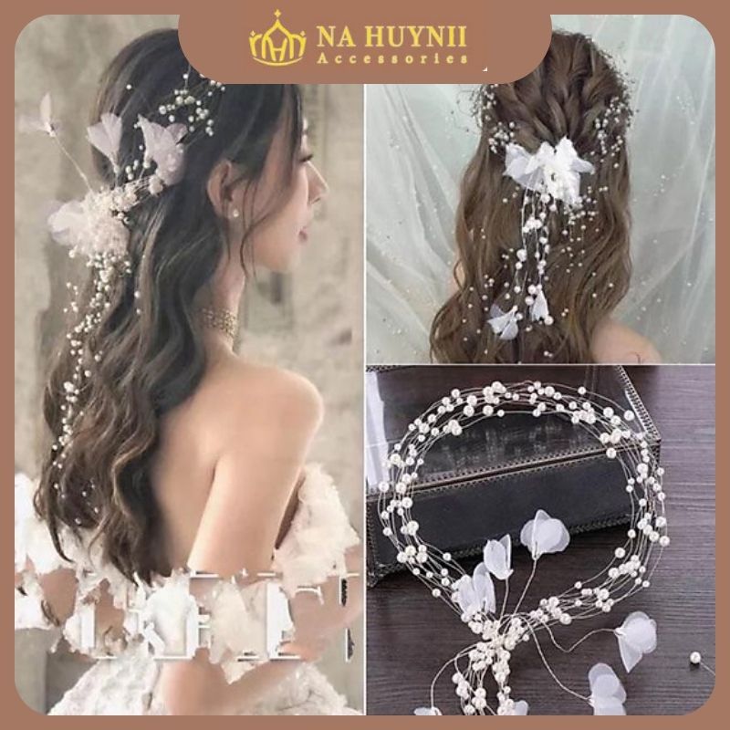Phụ kiện cưới hoa 3D nhẹ nhàng, bay bổng, mang lại nét nữ tính cho cô dâu