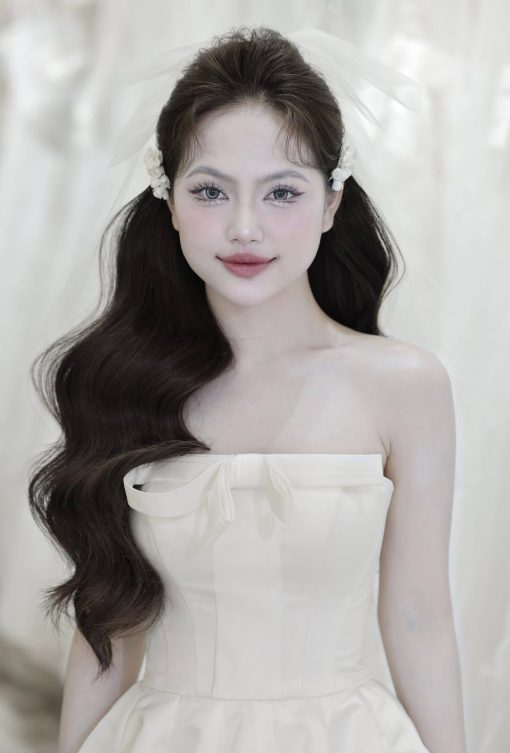 1 Cặp kẹp Hoa Nhí Màu Trắng - - Hình ảnh 11