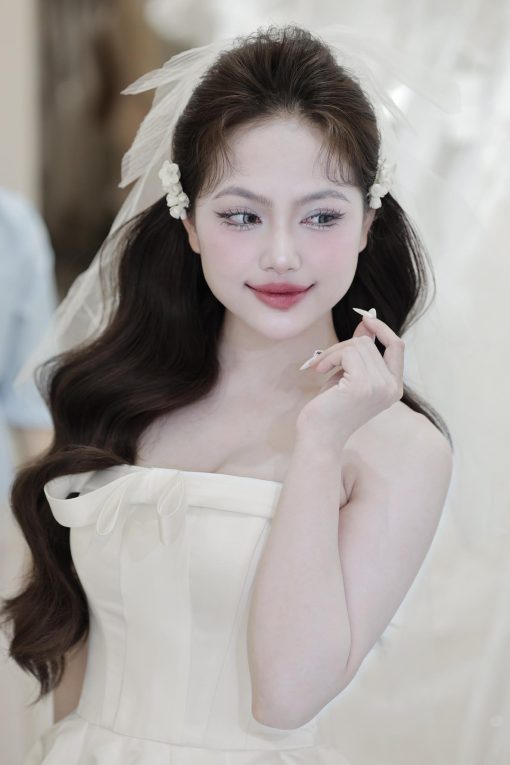 1 Cặp kẹp Hoa Nhí Màu Trắng - - Hình ảnh 12