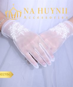 GĂNG TAY VOAN ĐÍNH HOA TUYẾT PHỤ KIỆN CƯỚI PHỤ KIỆN CÔ DÂU -