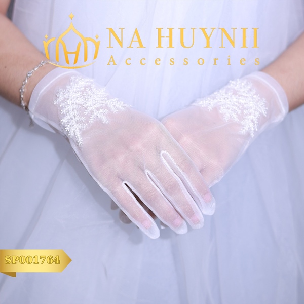 GĂNG TAY VOAN ĐÍNH HOA TUYẾT PHỤ KIỆN CƯỚI PHỤ KIỆN CÔ DÂU -