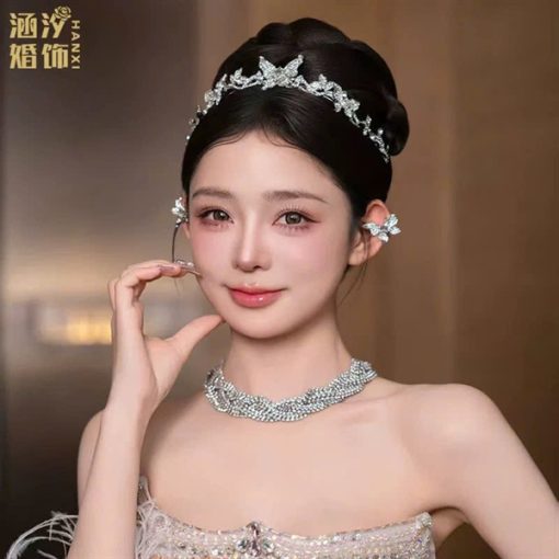 Vương Miện Hồ Điệp Thấp Kèm Bông Tai - - Hình ảnh 3
