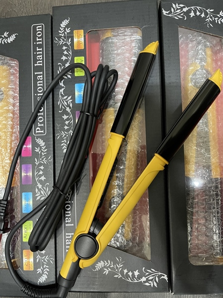 MÁY DUỖI TÓC KẾT HỢP UỐN TÓC MAY YOUNG - màu vàng - Hình ảnh 2