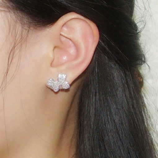 Bông Tai Đá, Bông Tai Cô Dâu, Bông Tai Concept, Phụ Kiện Cưới Cô Dâu - Đá 2 - Hình ảnh 3