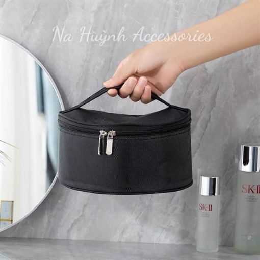 TÚI TRÒN BẢO QUẢN PHỤ KIỆN VƯƠNG MIỆN TÚI ĐỰNG ĐỒ MAKEUP CÁ NHÂN - - Hình ảnh 3