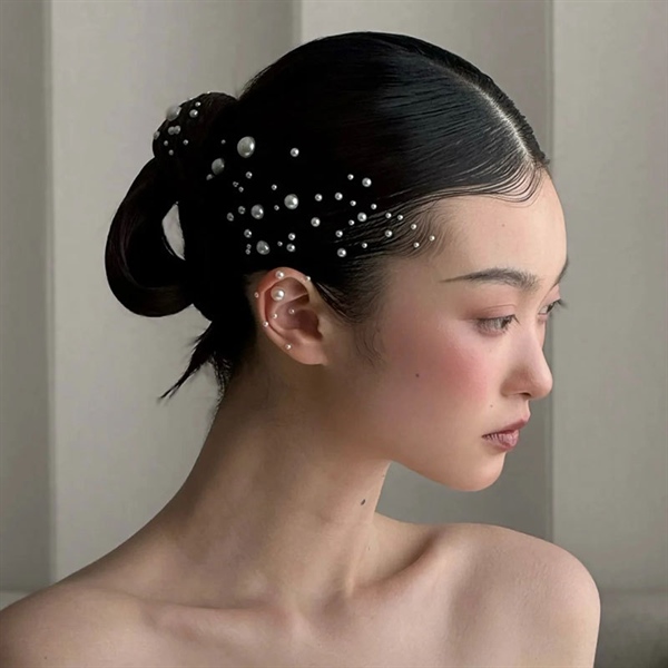 Set Đính Mặt Và Tóc - Hạt Trai - Hình ảnh 4