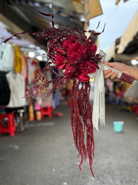 Hoa Cầm Tay Cô Dâu Phụ KIện Chụp Hình Phụ Kiện Cưới - 29