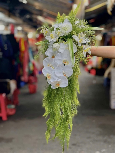 Hoa Cầm Tay Cô Dâu Phụ KIện Chụp Hình Phụ Kiện Cưới - 8