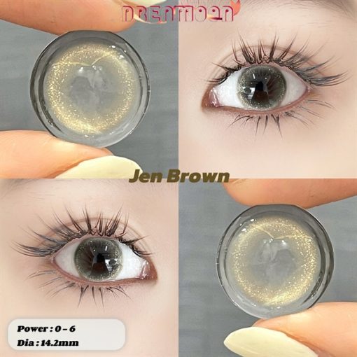 Contact Lens Dreamoon Chính Hãng, Lens Douyin Màu Brown - jen