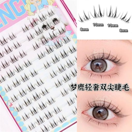 Lông Mi Meng Lu Hộp 5 Cặp - Meng lu cụm