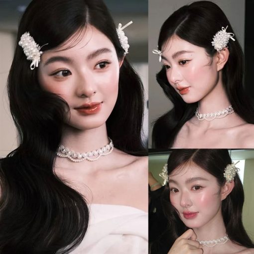 Set Kẹp Hạt Trai - Đính Nơ - Hình ảnh 2
