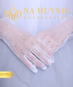 GĂNG TAY NGẮN ĐÍNH ĐÁ PHỤ KIỆN CƯỚI PHỤ KIỆN CÔ DÂU -