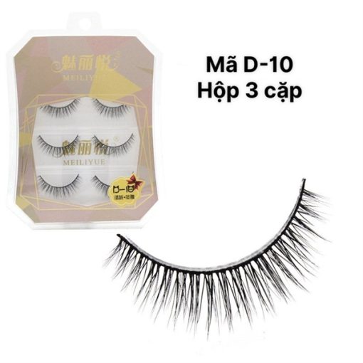 LÔNG MI 3D GÂN TRONG HỘP 3 CẶP - D10