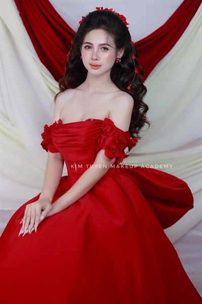 Cài Hoa Nhí Tua Rua - Đỏ - Hình ảnh 2