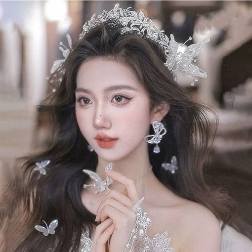 Bông Tai Đá, Bông Tai Cô Dâu, Bông Tai Concept, Phụ Kiện Cưới Cô Dâu - 22