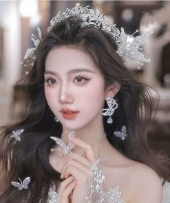 Bông Tai Đá, Bông Tai Cô Dâu, Bông Tai Concept, Phụ Kiện Cưới Cô Dâu - 22