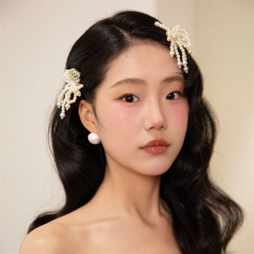 Set Kẹp Nơ Hạt Trai - - Hình ảnh 3