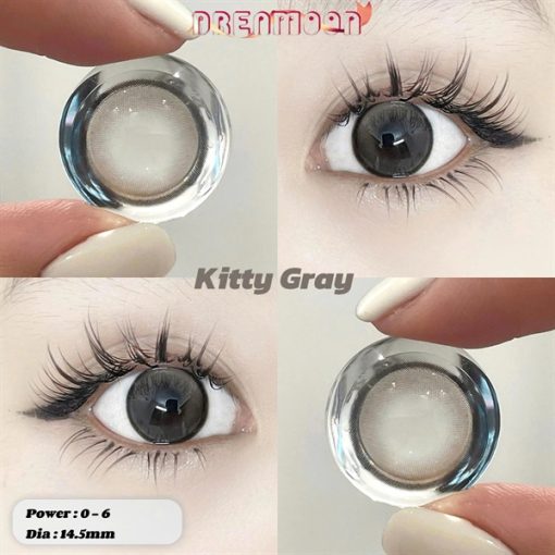 Contact Lens Dreamoon Chính Hãng, Lens Douyin Màu Gray - Kitty Gray