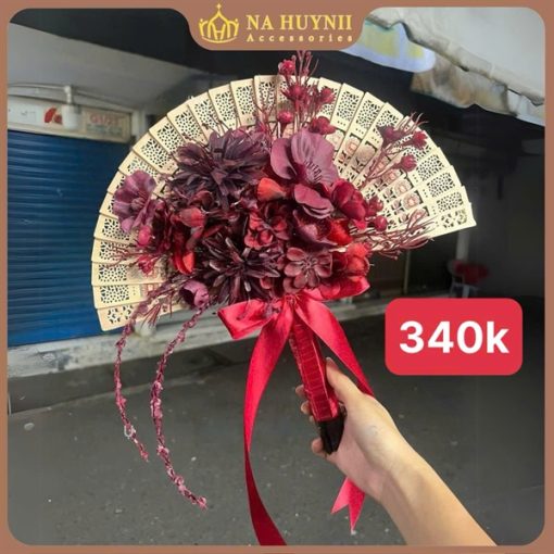 Hoa Cầm Tay Cô Dâu Phụ KIện Chụp Hình Phụ Kiện Cưới - 25