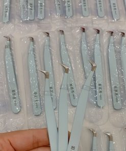 Nhíp - Nhíp Gắn Mi Đầu Bo Cong Màu Xanh