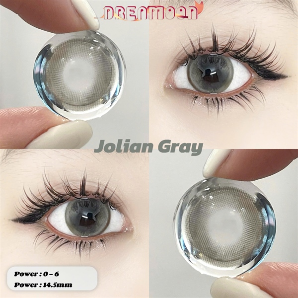 Contact Lens Dreamoon Chính Hãng, Lens Douyin Màu Gray - Jolian
