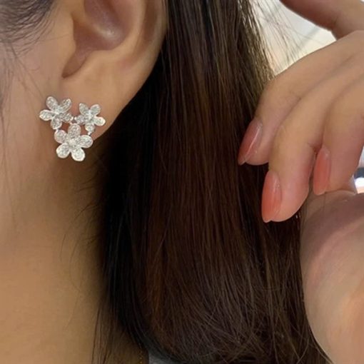 Bông Tai Đá, Bông Tai Cô Dâu, Bông Tai Concept, Phụ Kiện Cưới Cô Dâu - Đá 4 - Hình ảnh 3
