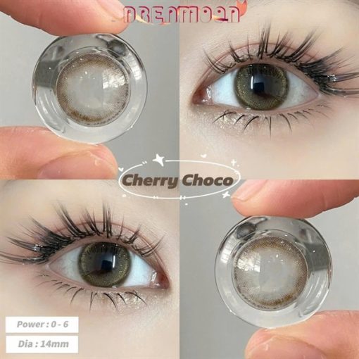 Contact Lens Dreamoon Chính Hãng, Lens Douyin Màu Brown - Cherry Choco