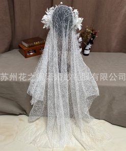 VOAN REN TRẮNG 1 LỚP 80CM PHỤ KIỆN CÔ DÂU PHỤ KIỆN CHỤP HÌNH -