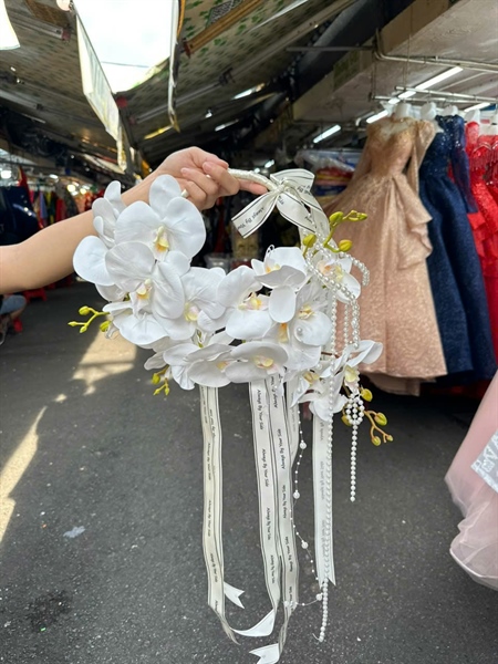 Hoa Cầm Tay Cô Dâu Phụ KIện Chụp Hình Phụ Kiện Cưới - 19