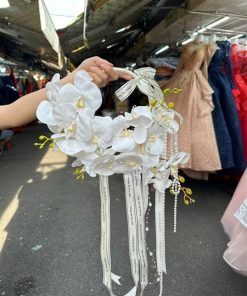 Hoa Cầm Tay Cô Dâu Phụ KIện Chụp Hình Phụ Kiện Cưới - 19