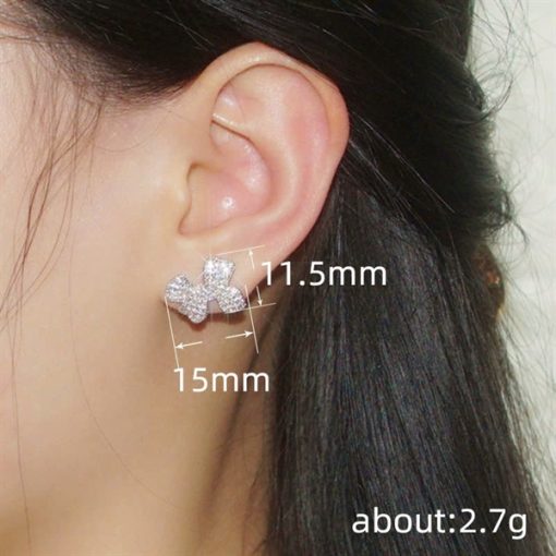 Bông Tai Đá, Bông Tai Cô Dâu, Bông Tai Concept, Phụ Kiện Cưới Cô Dâu - Đá 2 - Hình ảnh 2