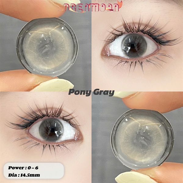Contact Lens Dreamoon Chính Hãng, Lens Douyin Màu Gray - pony gray
