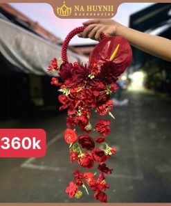 Hoa Cầm Tay Cô Dâu Phụ KIện Chụp Hình Phụ Kiện Cưới - 26