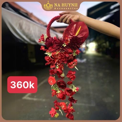 Hoa Cầm Tay Cô Dâu Phụ KIện Chụp Hình Phụ Kiện Cưới - 26