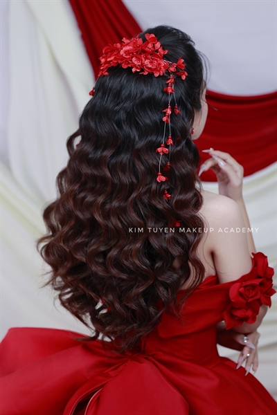 Cài Hoa Nhí Tua Rua - Đỏ - Hình ảnh 4