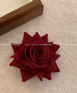 Kẹp Hoa Cài Tóc - hoa hồng đỏ nhỏ
