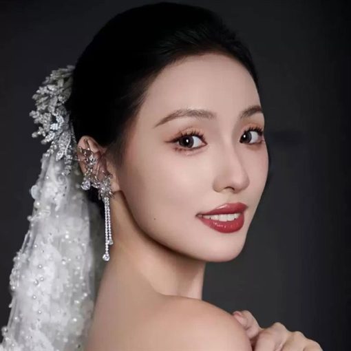 Bông Tai Vành Tai - Hồ Điệp Đính Đá Zircon - Hình ảnh 2
