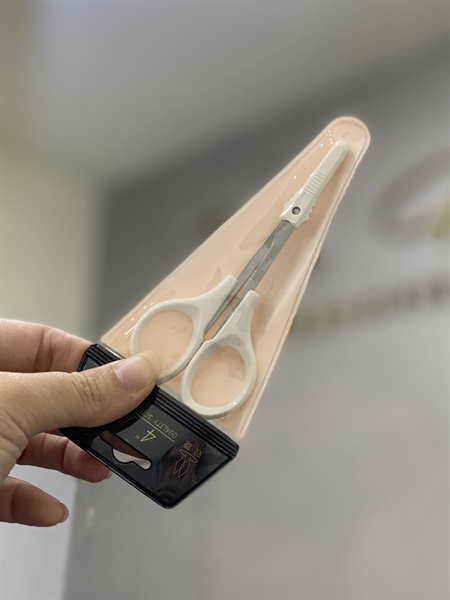 Kéo - Kéo Nhỏ Lưỡi Thẳng Màu Trắng - Hình ảnh 2