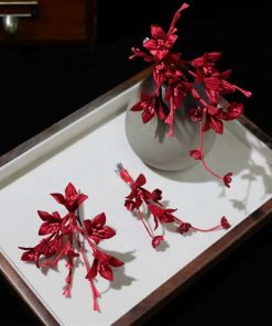 Set Cài Hoa 3 Món - Đỏ