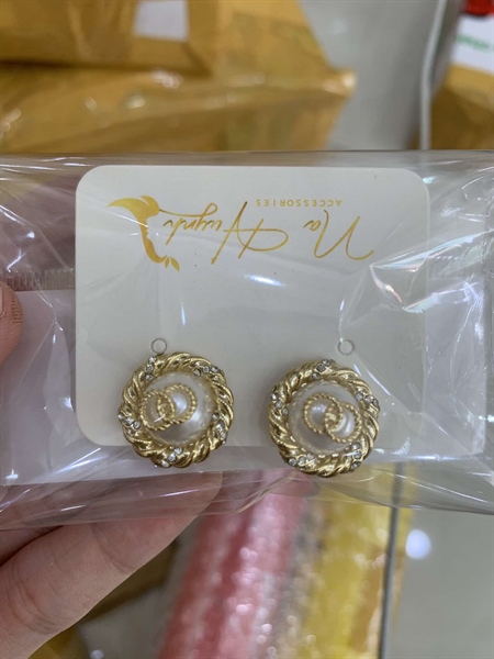 Bông Tai Cô Dâu Đơn Giản Bông Tai Nhỏ - 4