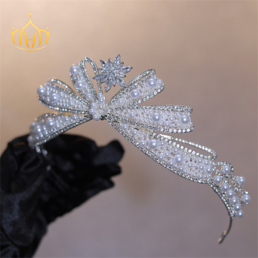 VƯƠNG MIỆN NƠ ĐÍNH NGỌC KẾT ĐÁ ZIRCON - - Hình ảnh 2