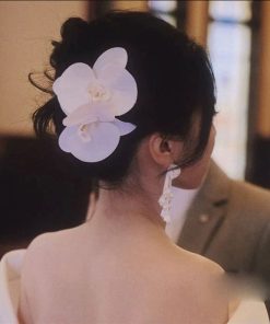 1 Cặp Hoa Lan Hồ Điệp - Trắng